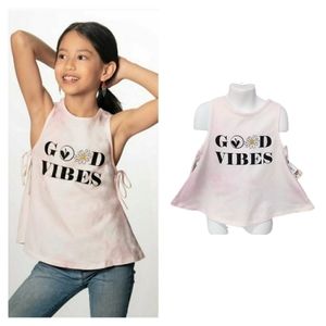 NWT Limeapple Good Vibes Graphic Tank Top